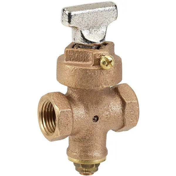 Homewerks Threaded Ground Key Stop & Drain Valve 3/4 Inch FIP