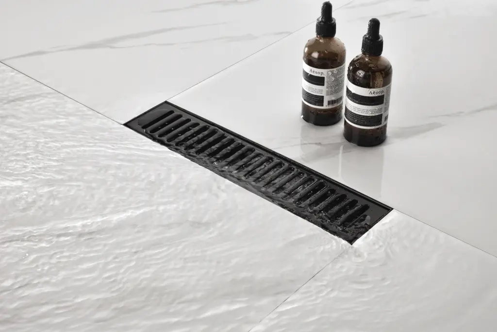 12 Inch Linear Shower Drain Removable Quadrato Pattern Grate w928 dongtu group
