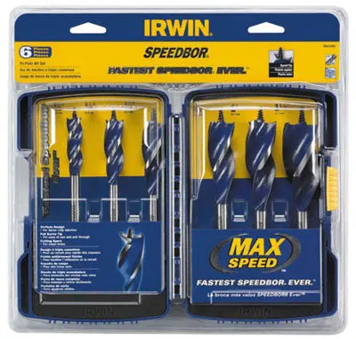 Irwin Tools 3041006 Speedbor Max Drill Bit Set 6-Piece