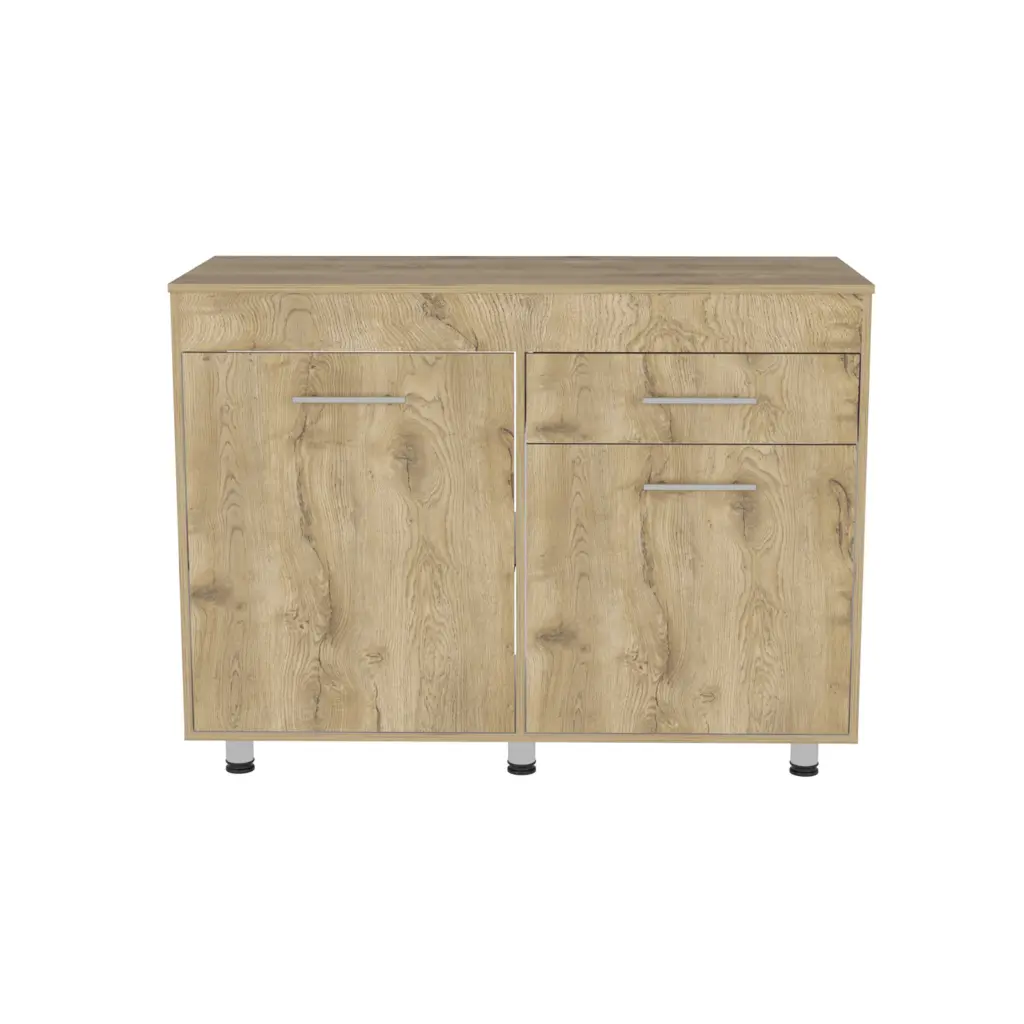 Functionality Sink Champp Kitchen White Aged Oak Multicolor Particle Board treevol furniture