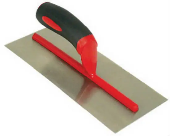 Goldblatt G05511 11" x 4.5" Curved Drywall Trowel Carbon Steel Blade