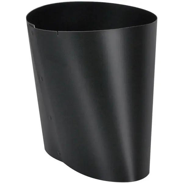Imperial BM0037 6 Inch Black Oval to Round Connector Ductwork