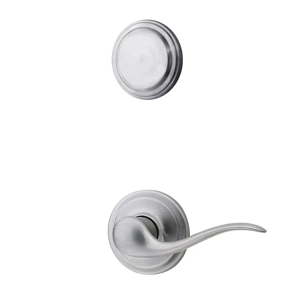Kwikset 968TNL LH 3 Tustin Dummy Lever Polished Brass - Builders Hardware