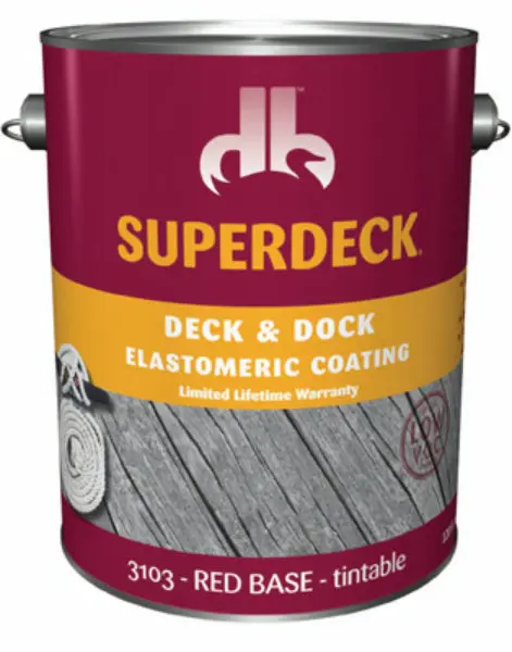 Superdeck SC0031034-16 Deck & Dock Elastomeric Coating 50 VOC Red 1 Gallon