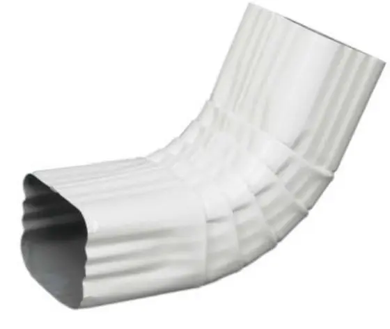 Amerimax 47264 Aluminum Front Elbow Style 3 x 4 Inch White
