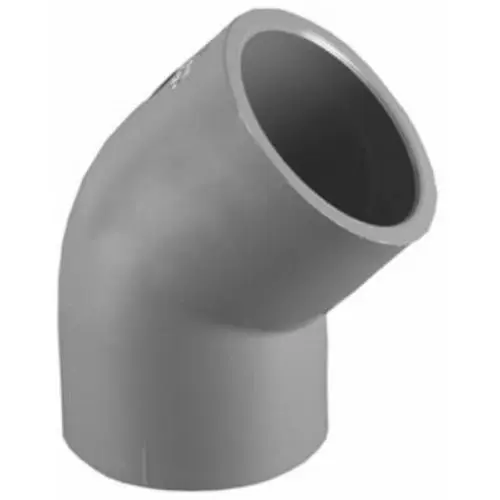 Charlotte Pipe PVC Schedule 80 Elbow 2" Slip x Slip 45-Degree Plumbing Applications