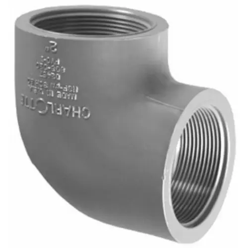 Charlotte Pipe PVC-08302-1400 Schedule 80 Elbow 90 Degree FPT x FPT 1 Inch