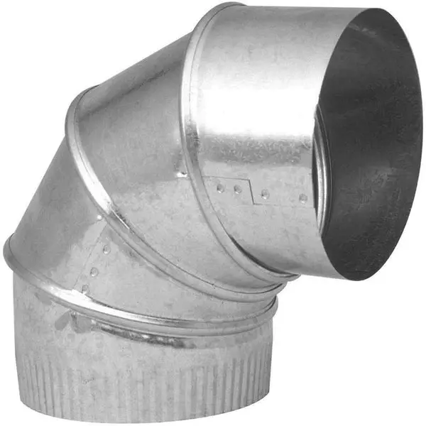 Imperial GV0289-C HVAC Galvanized Adjustable Furnace Elbow 90-Degree 5 Inch