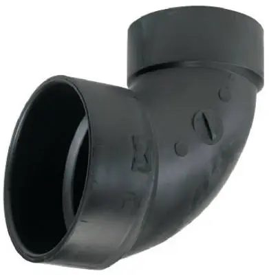 Black 90 Degree Elbow 3 Inch PVC Pipe Fitting Plumbing Mueller