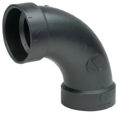 4 Inch Long Sweep 90 Degree Elbow PVC Pipe Drainage Mueller
