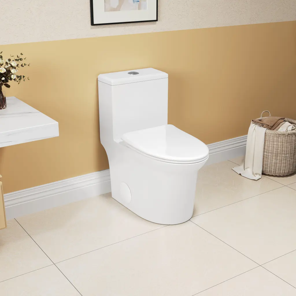 1.1 to 1.6 GPF Elongated Comfort Height Super Quiet Floor Mounted Toilet bothwa home llc