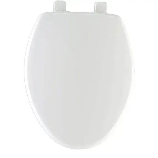 Mayfair 180SLOW-000 Elongated Plastic Toilet Seat Whisper Close Hinge White