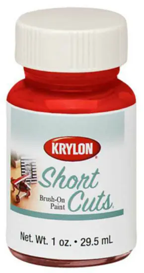 Krylon SCB005 Short Cuts Brush On Enamel Paint 1 Oz Gloss Red Pepper Crafts and Touch-Ups