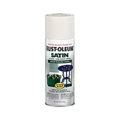 Rust-Oleum 7793-830 Stops Rust Satin Enamel Spray Paint 12 Oz Shell White