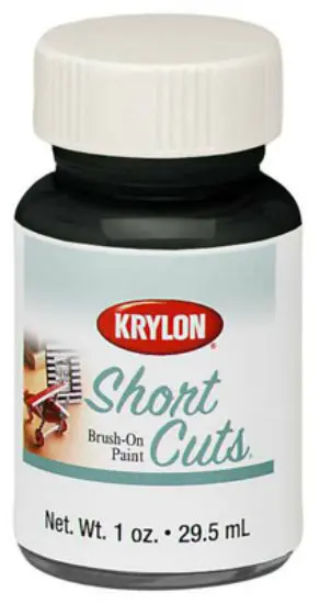 Krylon SCB026 Gloss Black Brush On Enamel Paint 1 Oz DIY Projects