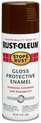 Rust-Oleum 7775-830 Stops Rust Protective Enamel Spray 12 Oz Leather Brown
