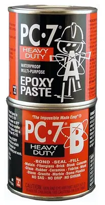 PC-Products PC-7 167779 Epoxy Paste 1 LB Dark Gray Heavy Duty Adhesive Repair Compound