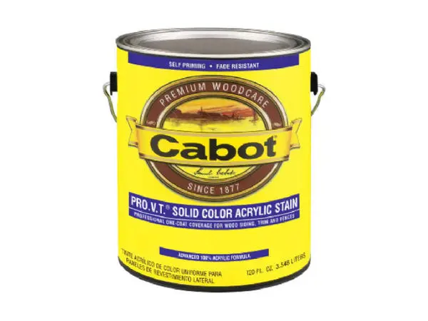 Cabot 0806-05 Solid Color 100% Acrylic Siding Stain Neutral Base 1 Quart
