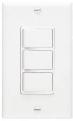 Broan P66W NuTone 3-Function White Wall Switch Ventilation Fans