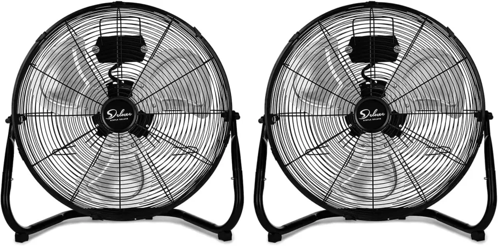 12 Inch 3 Speed High Velocity Industrial Floor Fan Heavy Duty Metal w1134dhs