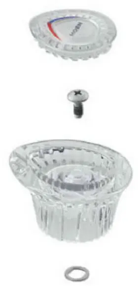 Moen 96782 Lavatory Handle Cap Clear