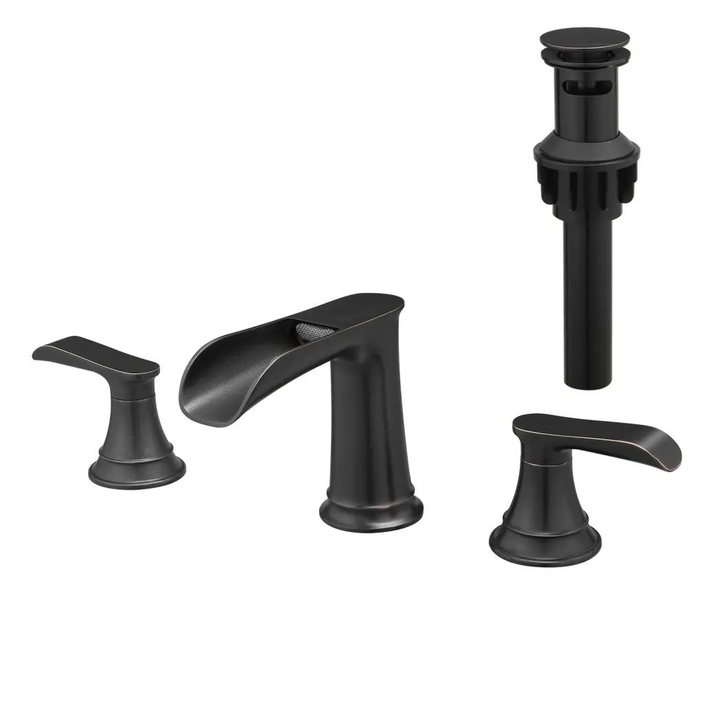 Bathroom Faucets Sink 3 Hole Orb 8 Inch Widespread Bathroom Sink Faucet flg