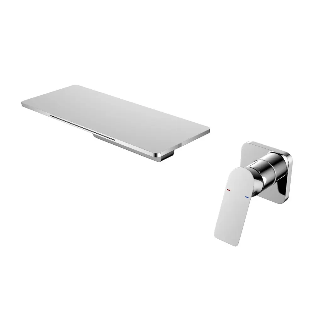 Waterfall Bathroom Sink Faucet Chrome Finish Copper Alloy Construction rnb