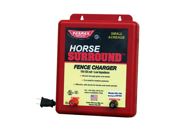 Parmak HS-100 Horse Surround Fence Charger 110-120 Volt Small Acreage