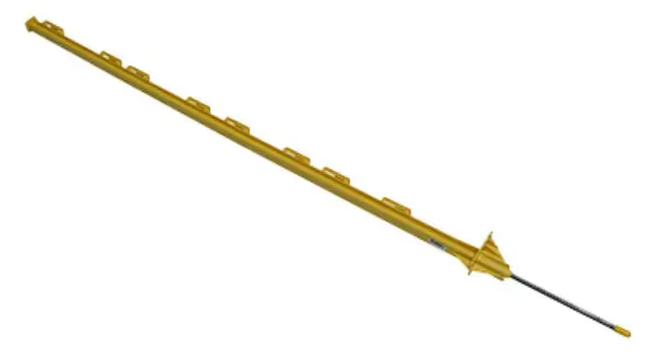 Dare 2400 Y 48 Inch Step Poly Post Yellow