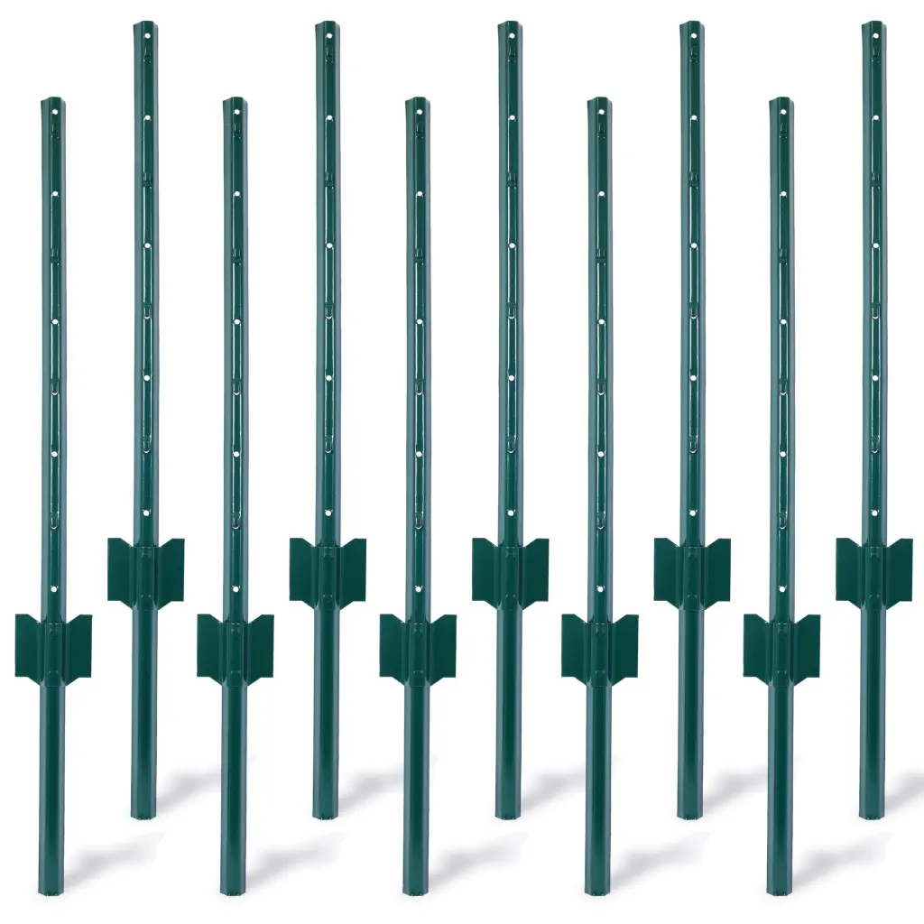 Fence Posts 3 Feet 10 Pack Heavy Duty Metal Fence Post U Channel g-h