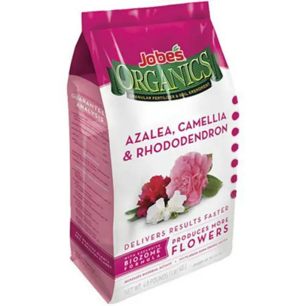 Jobe's Organics 09826 Azaleas Camellias Rhododendrons Granular Fertilizer 4 Lb Acid-Loving Plant Food
