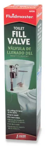 Fluidmaster 400A Toilet Tank Fill Valve Universal Replacement Efficient Water Flow