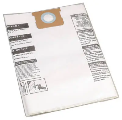 Shop-Vac 90663-33 Disposable Filter Bag 15-22 Gallon 3-Pack Easy Cleanup