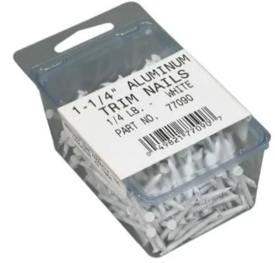 Amerimax 77090 Trim Nails 1-1/4 Inch White Finish and Trim Work
