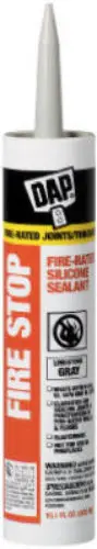 Dap 18806 Fire Stop Fire Rated Silicone Sealant 10.1 Oz Gray Fire Protection
