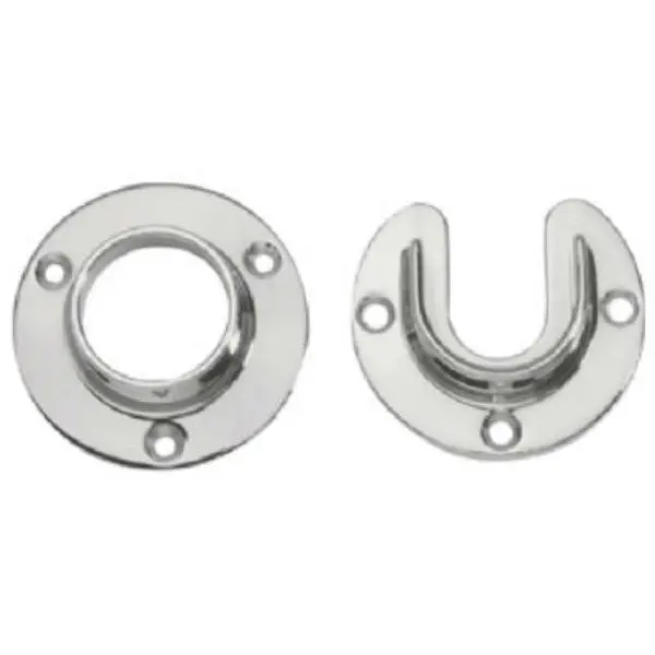 Lido Designs LB-10-505SET Premium Steel Chrome Closet Flange Set 1-5/16 Inch