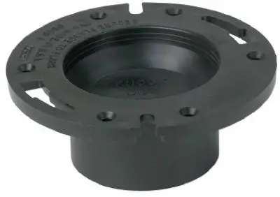 4 Inch Closet Hub End Flange PVC Pipe Installation Mueller
