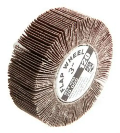 Forney 60183 Flap Wheel 1/4 Inch Shank Mounted 3 Inch x 1 Inch 120 Grit