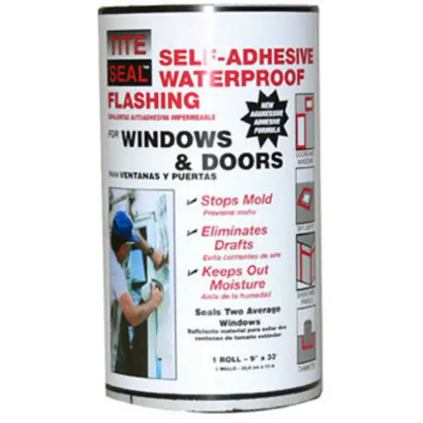 Tite-Seal TS933 Self-Adhesive Waterproof Window & Door Flashing 9 Inch x 33 Feet