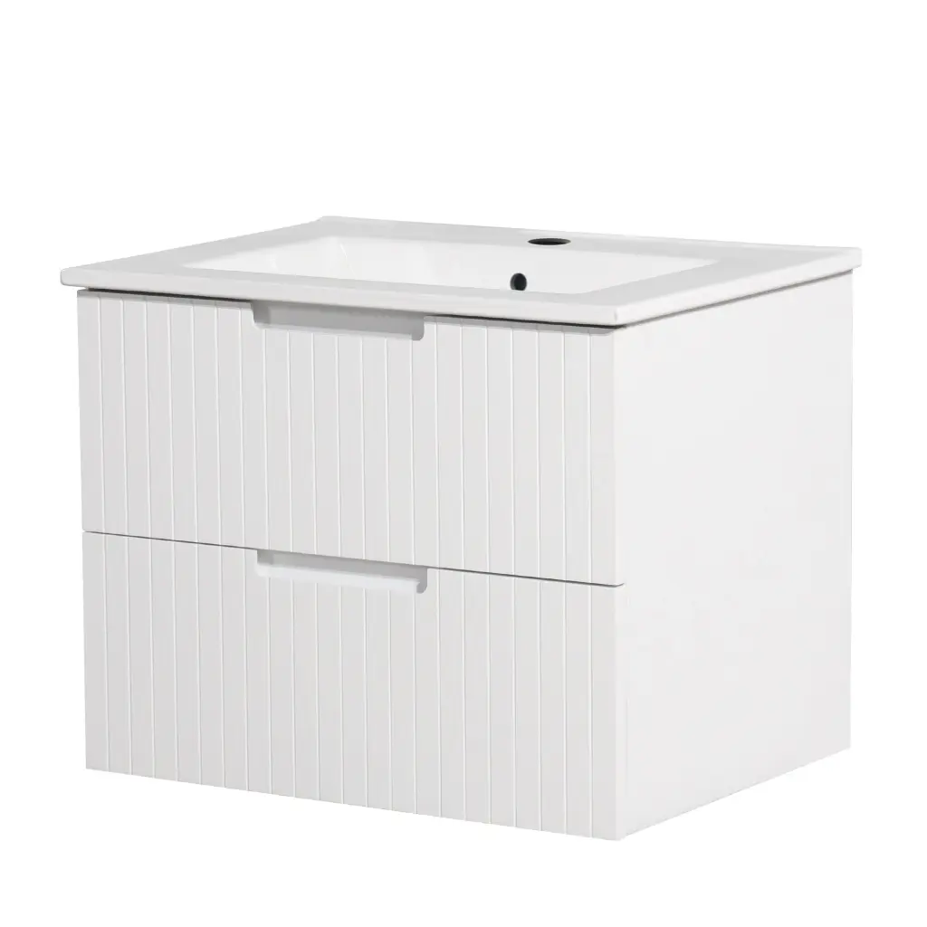 24 Inch Floating Bathroom Vanity Ceramic Sink, Modern Bath Storage like it