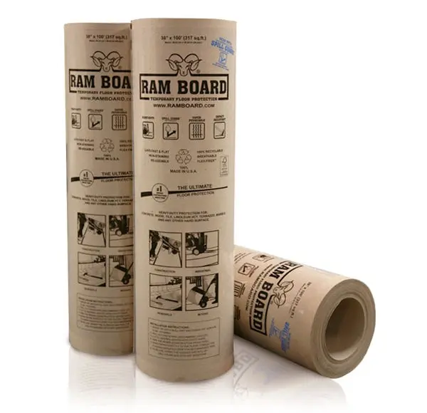 Ram Board RB38100 Heavy Duty Floor Protection Film 38 x 100 Feet Construction Site Floor Cover