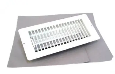 White Metal Floor Register 4 X 10 Inches HVAC Vent Cover United States Hardware