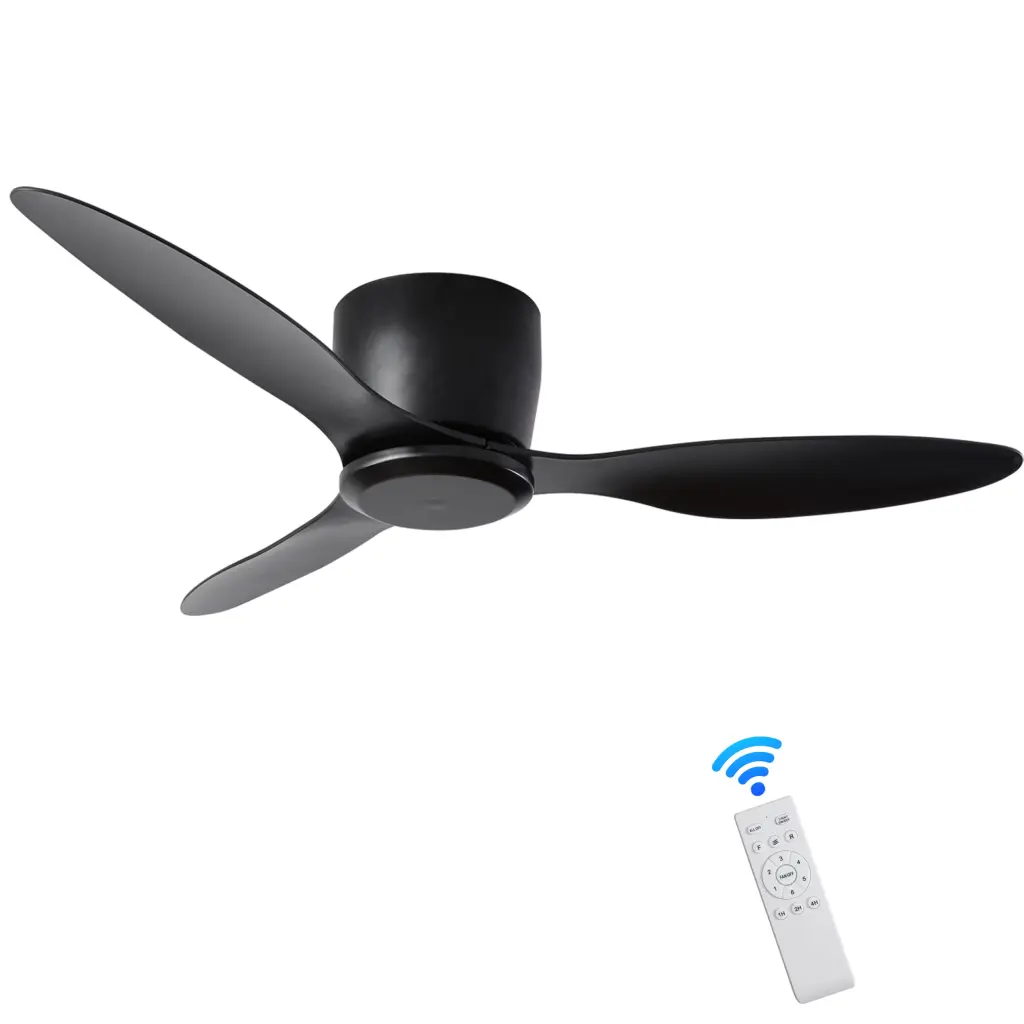 42 Inch Flush Mount Ceiling Fan Without Light 3 Reversible Blades hc ceiling fan with light