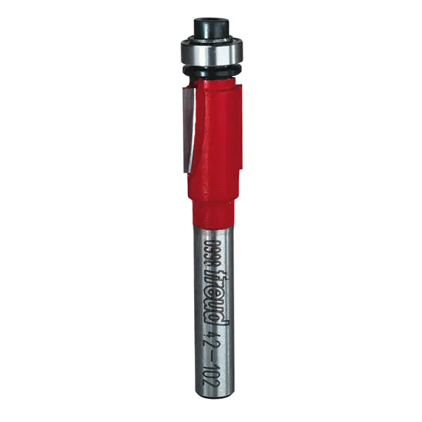 Freud Two-Flute Carbide Flush Trim Router Bit 3/8" Bearing Dia. x 1/2"