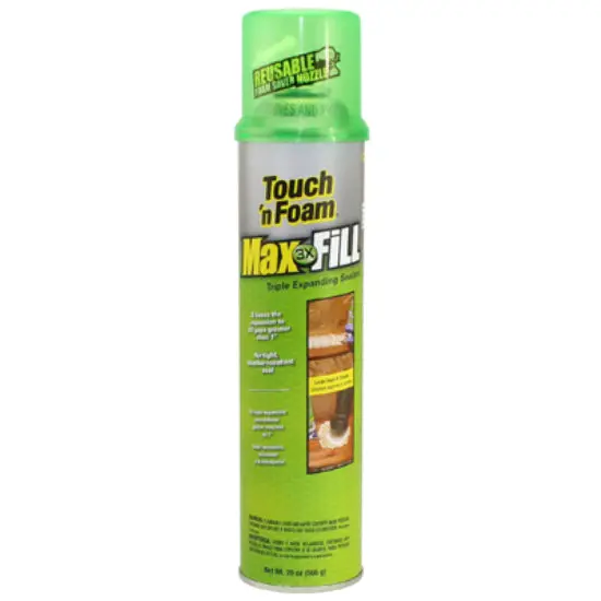 Touch 'n Foam 4001020012 Max Fill Triple Expanding Sealant 20 Oz Gaps and Cracks