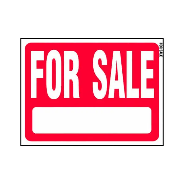 Hy-Ko RS-604 Heavy Gauge Plastic Sale Sign 18" x 24" Red/White