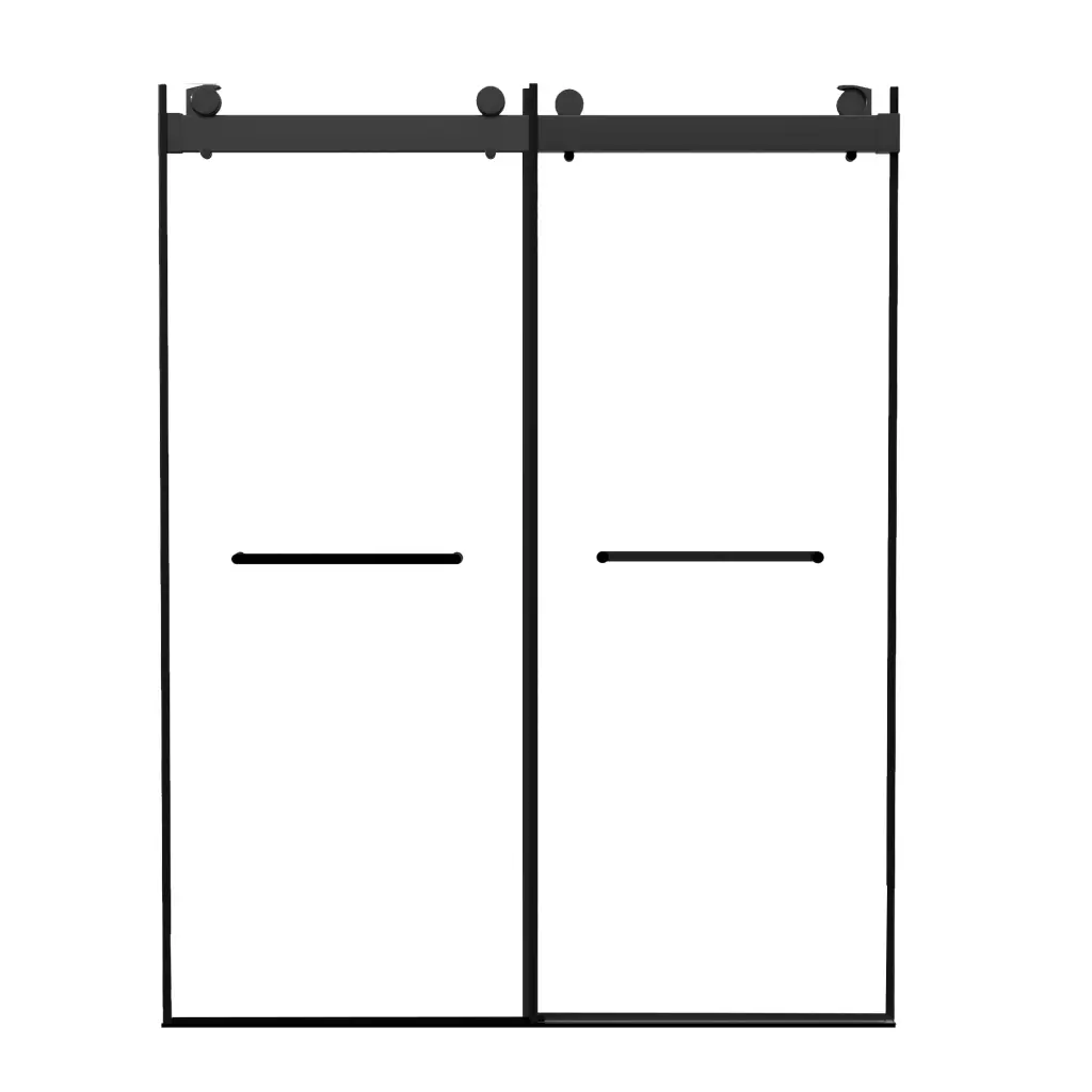 Frameless Double Sliding Shower Door 57-60 . W x 79 . H - 3/8 . 10mm Glass w995 bestgo