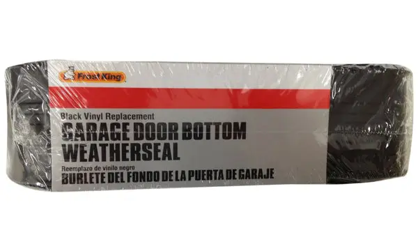Frost King RV9 Vinyl Garage Door Bottom Weather Seal Black 2-3/4 x 10 Feet
