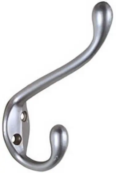 National Hardware Heavy-Duty Garment Hook 5-Inch Satin Chrome N273-508