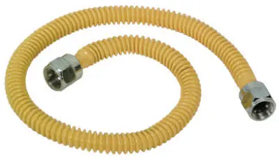 Brass Craft CSSTNN-28N Gas Connector 28 Inch Stainless Steel Gas Appliances BrassCraft